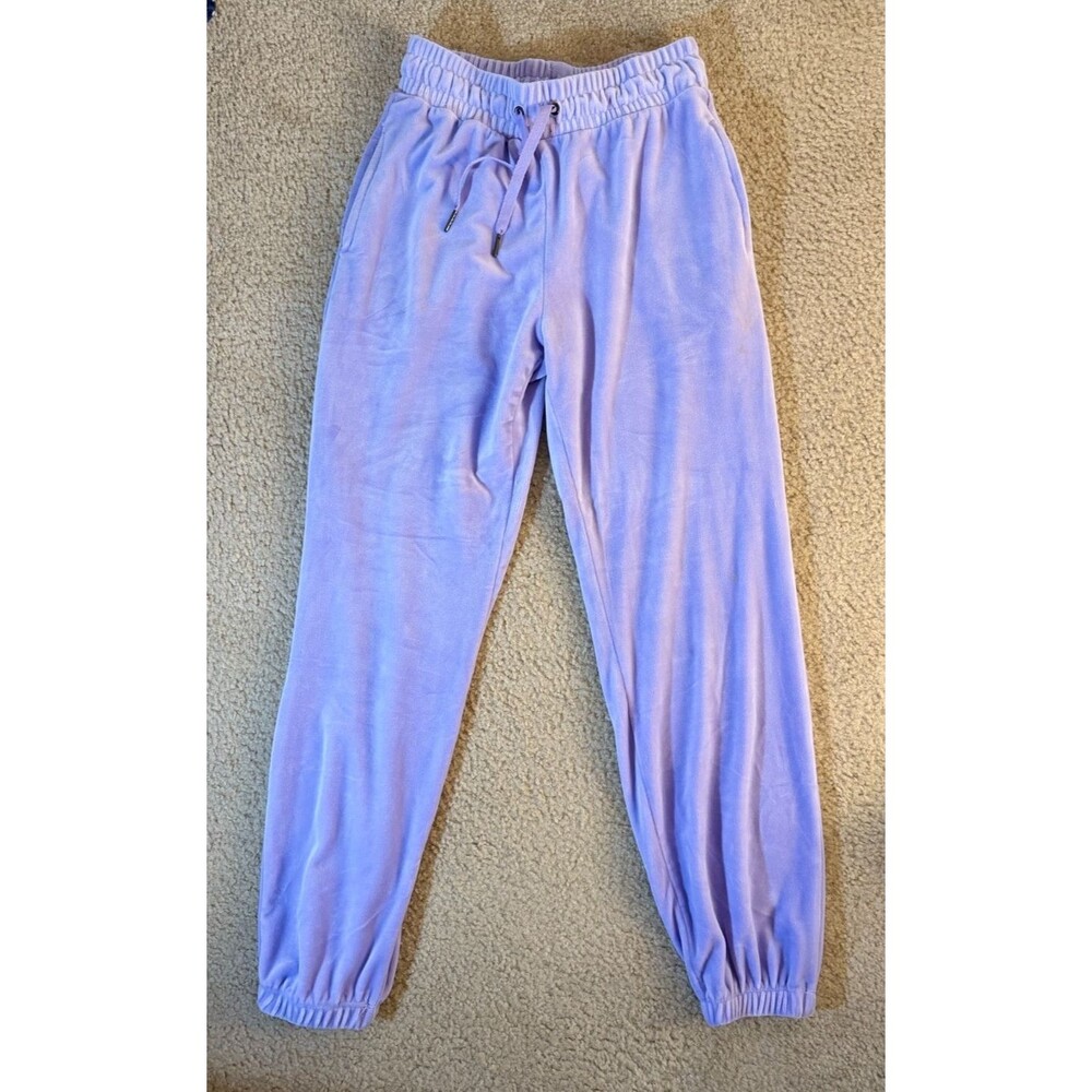 Forever 21 Lavender Purple Velour Drawstring Jogger Pants XS